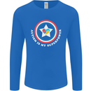 Autism Is My Superpower Autistic Mens Long Sleeve T-Shirt Royal Blue