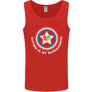 Autism Is My Superpower Autistic Mens Vest Tank Top Red