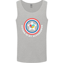 Autism Is My Superpower Autistic Mens Vest Tank Top Sports Grey