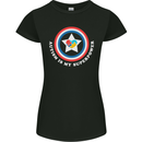 Autism Is My Superpower Autistic Womens Petite Cut T-Shirt Black