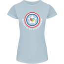 Autism Is My Superpower Autistic Womens Petite Cut T-Shirt Light Blue