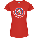 Autism Is My Superpower Autistic Womens Petite Cut T-Shirt Red