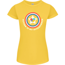 Autism Is My Superpower Autistic Womens Petite Cut T-Shirt Yellow