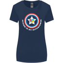 Autism Is My Superpower Autistic Womens Wider Cut T-Shirt Navy Blue