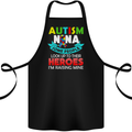 Autism Nana Grandparents Autistic ASD Cotton Apron 100% Organic Black