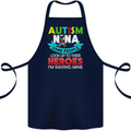 Autism Nana Grandparents Autistic ASD Cotton Apron 100% Organic Navy Blue