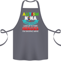 Autism Nana Grandparents Autistic ASD Cotton Apron 100% Organic Steel