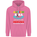 Autism Nana Grandparents Autistic ASD Mens 80% Cotton Hoodie Azelea