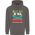 Autism Nana Grandparents Autistic ASD Mens 80% Cotton Hoodie Charcoal