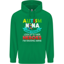 Autism Nana Grandparents Autistic ASD Mens 80% Cotton Hoodie Irish Green