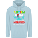 Autism Nana Grandparents Autistic ASD Mens 80% Cotton Hoodie Light Blue