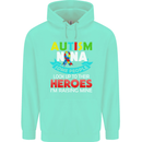 Autism Nana Grandparents Autistic ASD Mens 80% Cotton Hoodie Peppermint