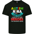 Autism Nana Grandparents Autistic ASD Mens Cotton T-Shirt Tee Top Black