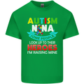 Autism Nana Grandparents Autistic ASD Mens Cotton T-Shirt Tee Top Irish Green