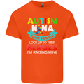 Autism Nana Grandparents Autistic ASD Mens Cotton T-Shirt Tee Top Orange