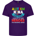 Autism Nana Grandparents Autistic ASD Mens Cotton T-Shirt Tee Top Purple