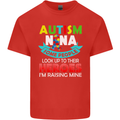 Autism Nana Grandparents Autistic ASD Mens Cotton T-Shirt Tee Top Red