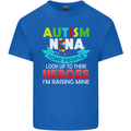 Autism Nana Grandparents Autistic ASD Mens Cotton T-Shirt Tee Top Royal Blue