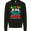Autism Nana Grandparents Autistic ASD Mens Sweatshirt Jumper Black