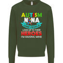 Autism Nana Grandparents Autistic ASD Mens Sweatshirt Jumper Forest Green