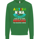 Autism Nana Grandparents Autistic ASD Mens Sweatshirt Jumper Irish Green