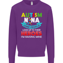 Autism Nana Grandparents Autistic ASD Mens Sweatshirt Jumper Purple
