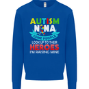 Autism Nana Grandparents Autistic ASD Mens Sweatshirt Jumper Royal Blue