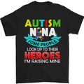 Autism Nana Grandparents Autistic ASD Mens T-Shirt Cotton Gildan Black
