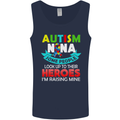 Autism Nana Grandparents Autistic ASD Mens Vest Tank Top Navy Blue
