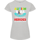 Autism Nana Grandparents Autistic ASD Womens Petite Cut T-Shirt Sports Grey