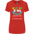 Autism Nana Grandparents Autistic ASD Womens Wider Cut T-Shirt Red
