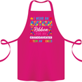 Autism Ribbon For My Granddaughter Autistic Cotton Apron 100% Organic Pink