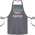 Autism Ribbon For My Granddaughter Autistic Cotton Apron 100% Organic Steel