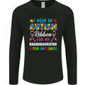 Autism Ribbon For My Granddaughter Autistic Mens Long Sleeve T-Shirt Black
