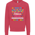 Autism Ribbon For My Granddaughter Autistic Mens Sweatshirt Jumper Heliconia