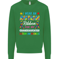 Autism Ribbon For My Granddaughter Autistic Mens Sweatshirt Jumper Irish Green