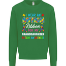 Autism Ribbon For My Granddaughter Autistic Mens Sweatshirt Jumper Irish Green