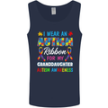 Autism Ribbon For My Granddaughter Autistic Mens Vest Tank Top Navy Blue