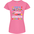 Autism Ribbon For My Grandson Autistic ASD Womens Petite Cut T-Shirt Azalea