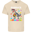 Autism T-Rex Embrace Differences Autistic Mens Cotton T-Shirt Tee Top Natural