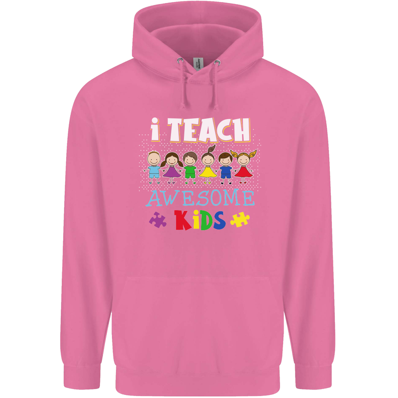 Autism Teacher I Teach Awesome Kid Autistic Mens 80% Cotton Hoodie Azelea
