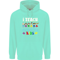 Autism Teacher I Teach Awesome Kid Autistic Mens 80% Cotton Hoodie Peppermint