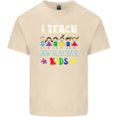 Autism Teacher I Teach Awesome Kid Autistic Mens Cotton T-Shirt Tee Top Natural