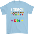 Autism Teacher I Teach Awesome Kid Autistic Mens T-Shirt Cotton Gildan Light Blue