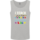 Autism Teacher I Teach Awesome Kid Autistic Mens Vest Tank Top Sports Grey