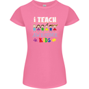 Autism Teacher I Teach Awesome Kid Autistic Womens Petite Cut T-Shirt Azalea