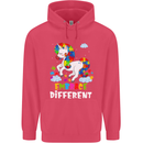 Autism Unicorn Embrace Different Autistic Childrens Kids Hoodie Heliconia