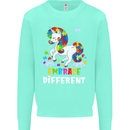 Autism Unicorn Embrace Different Autistic Kids Sweatshirt Jumper Peppermint