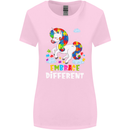 Autism Unicorn Embrace Different Autistic Womens Wider Cut T-Shirt Light Pink