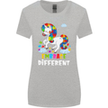 Autism Unicorn Embrace Different Autistic Womens Wider Cut T-Shirt Sports Grey